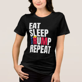 リ食べープ・トランプ再大統領再選挙 トライブレンドＴシャツ