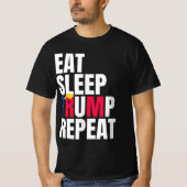 リ食べープ・トランプ再大統領再選挙 Tシャツ (正面)