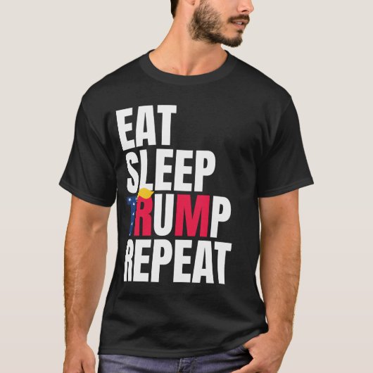 リ食べープ・トランプ再大統領再選挙 Tシャツ (正面)