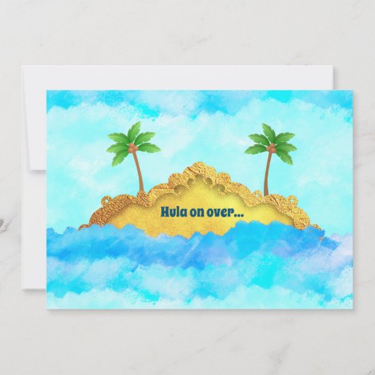 ルアの誕生日招待状 招待状 (裏面)