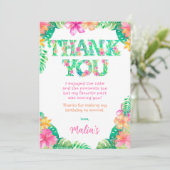 ルアウの感謝カード 招待状 (スタンド正面)