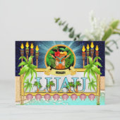 ルアウへの招待 - 詳細は裏面へ 招待状 (スタンド正面)