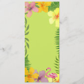 ルアウエンゲージパーティートロピカル メニュー (裏面)