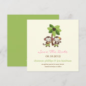 ルアウモンキーズ・セーブ・ザ・デートのお知らせ セーブザデート (正面/裏面)