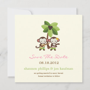 ルアウモンキーズ・セーブ・ザ・デートのお知らせ セーブザデート