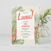 ルアウ卒業パーティー招待状 招待状 (スタンド正面)