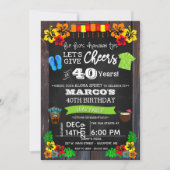 ルアウ招待状, ルアウ誕生日招待状 招待状 (正面)