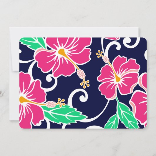 ルアウ招待状 招待状 (裏面)