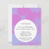 ルアウ招待状 招待状 (裏面)