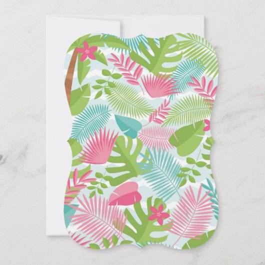 ルアウ1歳誕生日 招待状 (裏面)