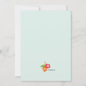 ルアウ ティキパーティー 招待状 (裏面)