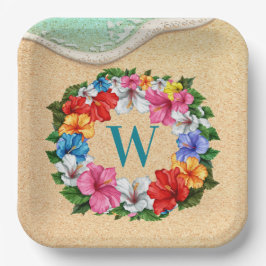 ルアウ・テーマ ペーパープレート