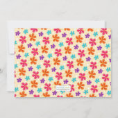 ルアウ(ハワイ式宴会)のウェディングシャワーの招待状のカップル 招待状 (裏面)