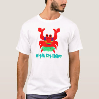 ルアウ(ハワイ式宴会)のカニ Tシャツ