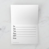 ルアウ(ハワイ式宴会)のダッキーのベビーシャワーの招待状 招待状 (内部)