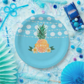 ルアウ（ハワイ式宴会）のパーティーのプレート ペーパープレート (パーティー)