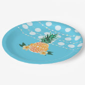 ルアウ（ハワイ式宴会）のパーティーのプレート ペーパープレート (アングル)