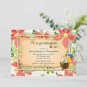 ルアウ（ハワイ式宴会）の卒業のパーティの招待状 招待状 (スタンド正面)