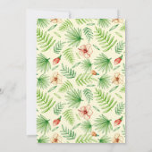 ルアウ（ハワイ式宴会）の子供の誕生日パーティーの招待 招待状 (裏面)