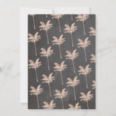 ルアウ(ハワイ式宴会)アロハチョークバースデーパーティトロピカル招待状 招待状 (裏面)