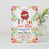 ルアウ(ハワイ式宴会)アロハBBQトロピカルリタイアメント招待状 招待状 (スタンド正面)