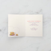 ルアウ（ハワイ式宴会）ウミガメ赤ちゃんガールフォト誕生 案内状 (内部)