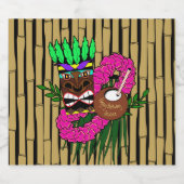 ルアウ（ハワイ式宴会）カスタムバースデーパーティーテーマ ビールラベル (シングルラベル)