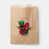 ルアウ(ハワイ式宴会)カスタム誕生日パーティー フェイバーバッグ (正面)