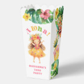 ルアウ（ハワイ式宴会）ガールトロピカルアロハ誕生日パーティー フェイバーボックス (正面)