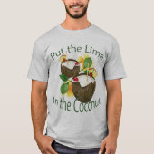 ルアウ（ハワイ式宴会）ココナッツドリンクライムパーティーTシャツ Tシャツ (正面)