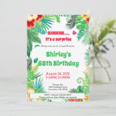 ルアウ(ハワイ式宴会)サプライズパーティー招待状 招待状 (スタンド正面)