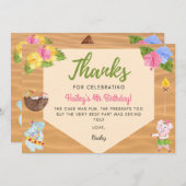 ルアウ(ハワイ式宴会)サンキューカード サンキューカード (正面/裏面)