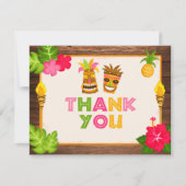 ルアウ(ハワイ式宴会)サンキューカード シーズンカード (正面)