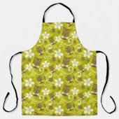 ルアウ（ハワイ式宴会）タイキ模様 エプロン (正面)