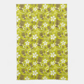 ルアウ（ハワイ式宴会）タイキ模様 キッチンタオル (縦)