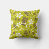 ルアウ（ハワイ式宴会）タイキ模様 クッション (裏面)