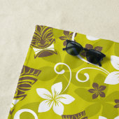 ルアウ（ハワイ式宴会）タイキ模様 ビーチタオル (インサイチュ)