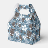 ルアウ（ハワイ式宴会）タイキ模様（青） フェイバーボックス (裏面サイド)