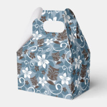 ルアウ（ハワイ式宴会）タイキ模様（青）