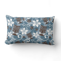 ルアウ（ハワイ式宴会）タイキ模様（青）