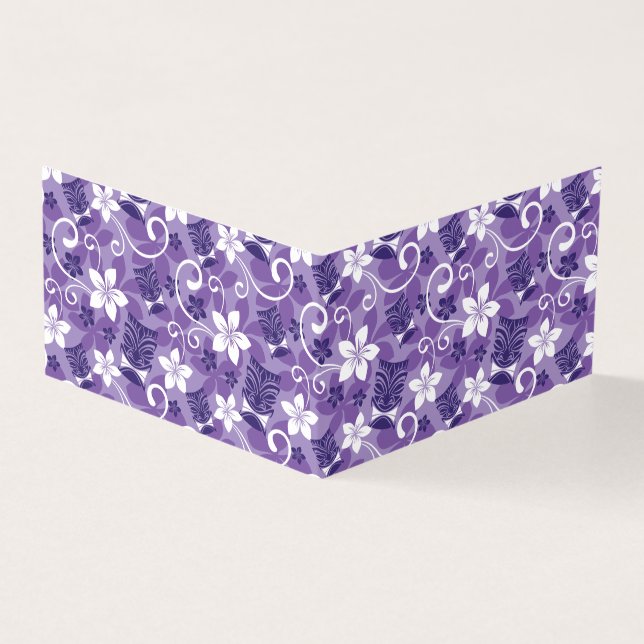 ルアウ（ハワイ式宴会）チキ模様（紫） (外部)