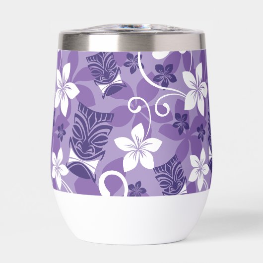 ルアウ（ハワイ式宴会）チキ模様（紫） (正面)