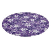 ルアウ（ハワイ式宴会）チキ模様（紫） カッティングボード (角)