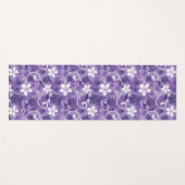 ルアウ（ハワイ式宴会）チキ模様（紫） ヨガマット (正面(横))
