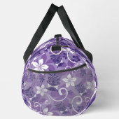 ルアウ（ハワイ式宴会）ティキパタン（紫） ダッフルバッグ (右)