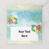 ルアウ（ハワイ式宴会）テントフードカード プレイスカード (外部開封)