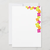 ルアウ(ハワイ式宴会)テーマボーリング 招待状 (裏面)