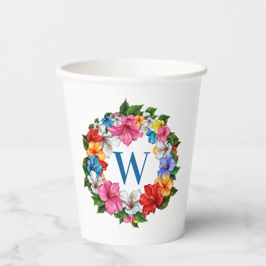 ルアウ(ハワイ式宴会)テーマ 紙コップ (正面)