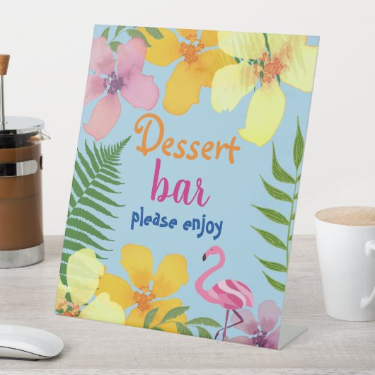 ルアウ(ハワイ式宴会)デザートバー 台座サイン (インサイチュ)