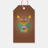 ルアウ（ハワイ式宴会）トロピカルティキフビーフギフトラベル ギフトタグ (裏面)